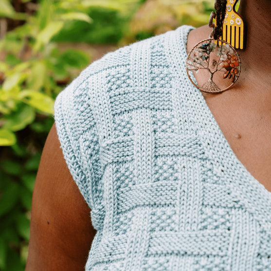 

Calme Top - Haut Basketweave Sans Manche
6