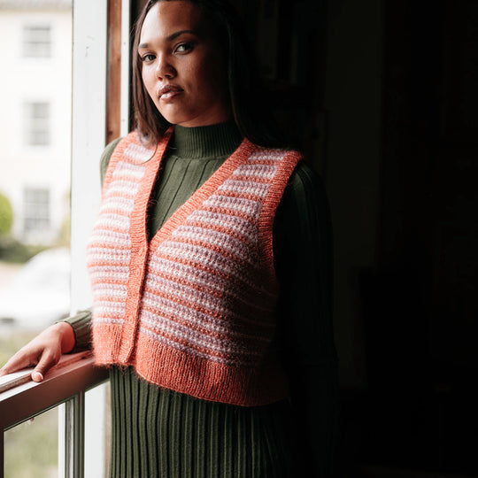 Amelia - Gilet à Motif Coloré