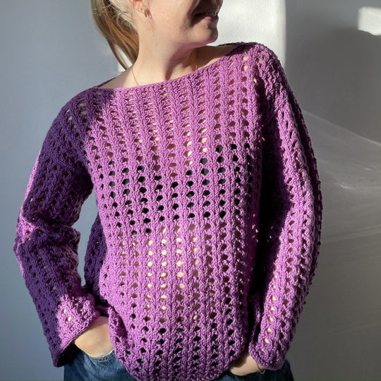 Easy Hole Structure Blouse - Pull