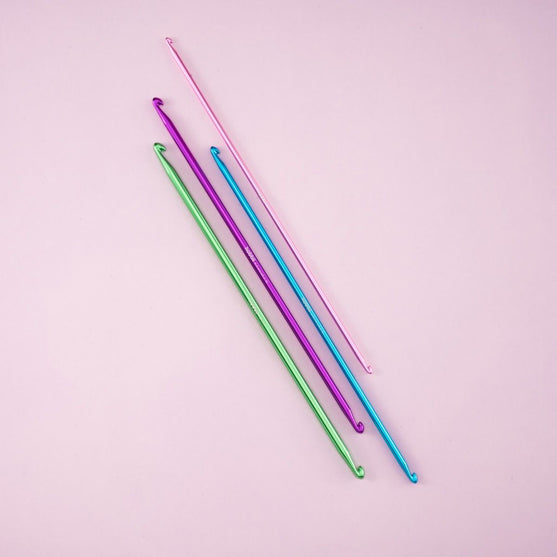 

Ensemble de crochets tunisiens doubles Alu - 28 cm - Hobbii
2