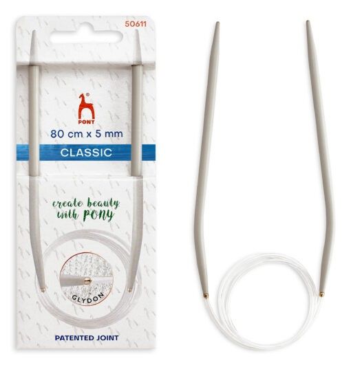 Aiguilles circulaires - 80 cm - Pony