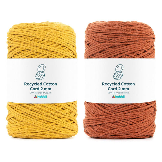 Recycled Cotton Cord (2 mm) - Hobbii