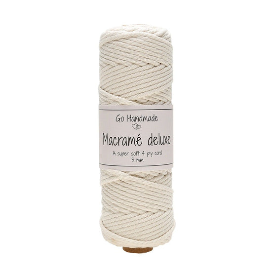 

Macramé Deluxe, 3mm - Go Handmade
1