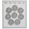 

Boutons Glitter - Argent - Plusieurs Tailles - Go Handmade
12
