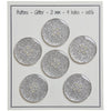 

Boutons Glitter - Argent - Plusieurs Tailles - Go Handmade
13