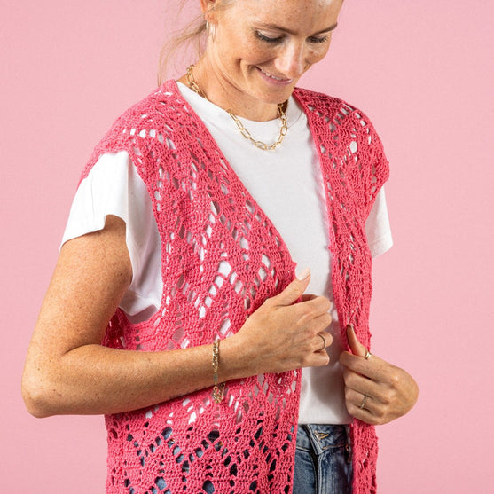 

Leaf Me On - Gilet - Pink Collection
1