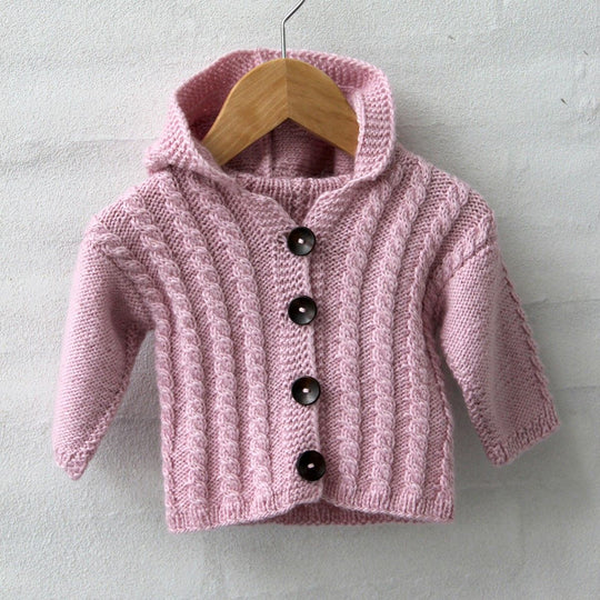 Gilet à torsades avec capuche - Baby