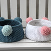 

Teddy Basket avec fond en cuir PU
3