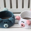 

Teddy Basket avec fond en cuir PU
6