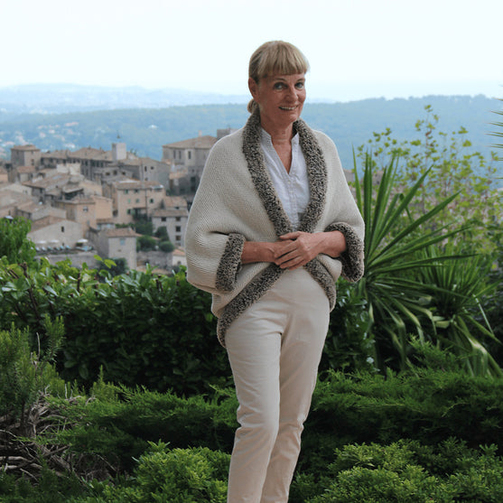 

Tricoté Veste châle
1
