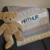 

Lullaby Name Mosaic - Couverture Bébé Personnalisée
1