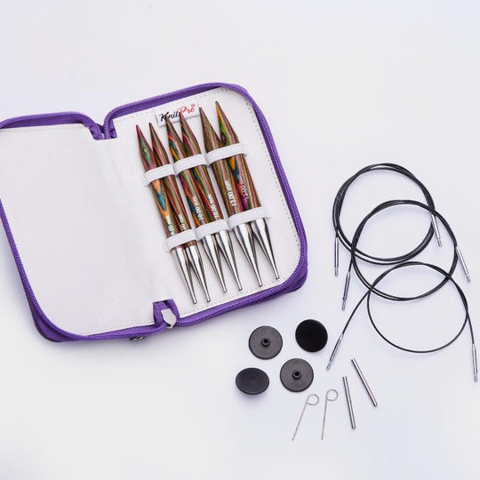 Jeu d'aiguilles circulaires interchangeables Symfonie Chunky - KnitPro