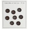 

Boutons en bois - Round Groove - Foncés - 8 pièces - Go Handmade
4