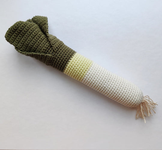 Poireau - Jouet au crochet