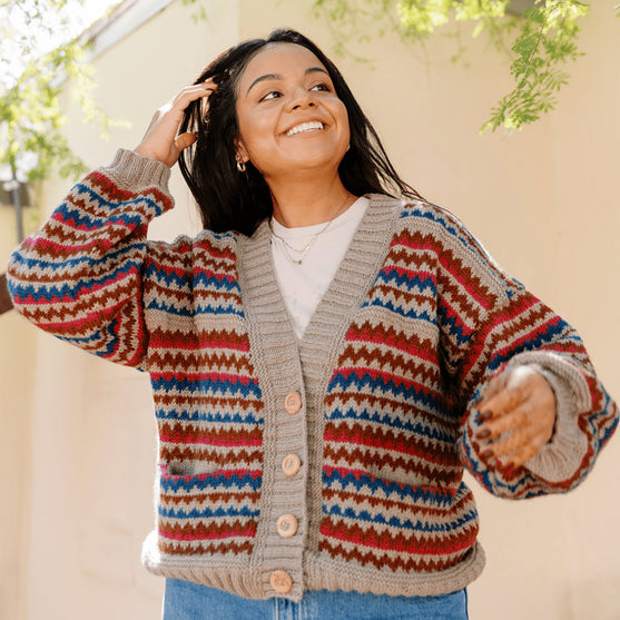

Ottolie - Gilet Chevron avec Poches
1