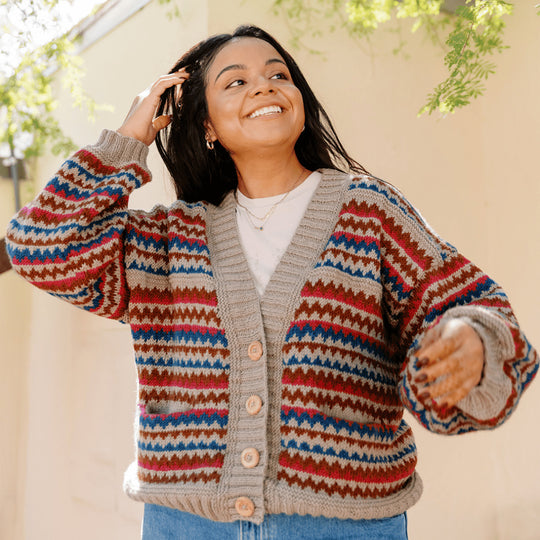 Ottolie - Gilet Chevron avec Poches