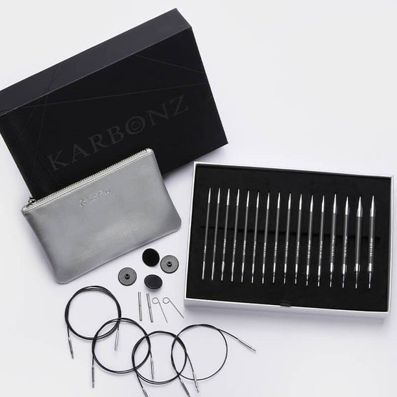 

Set d'aiguilles circulaires interchangeables Karbonz - KnitPro
1