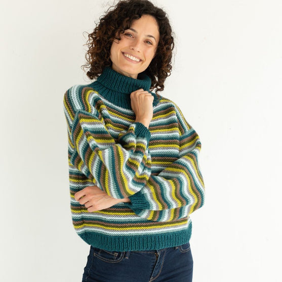 

8036-436 Tricot pull à rayures
1