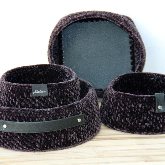 

Moss Stitch Panier pour fonds en simili cuir - universel
1