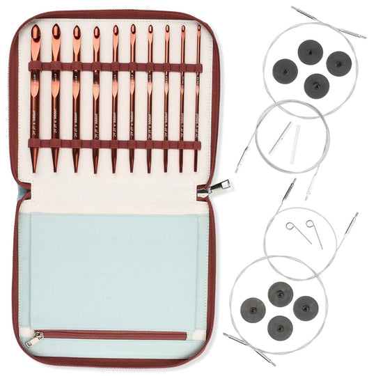 Set de crochets tunisiens interchangeables - Hobbii X TL Yarn Crafts