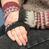 

Manchettes en motif Jacquard
5