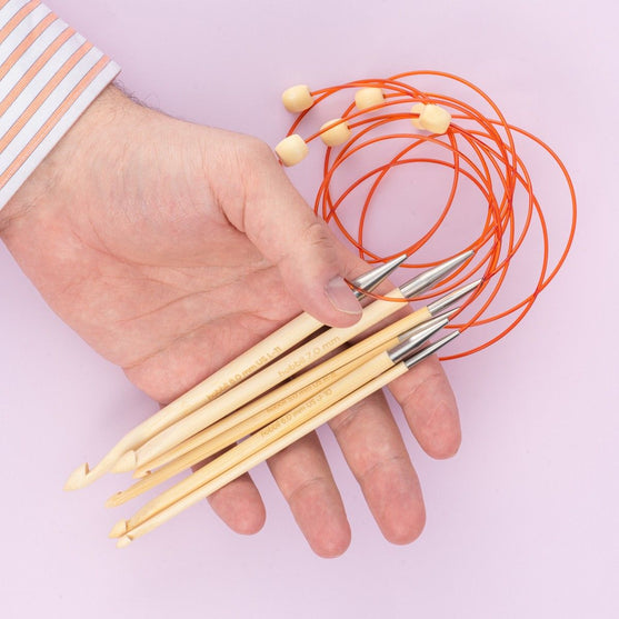 

Crochets Tunisiens en Bambou avec câble - 50 cm - Hobbii
6