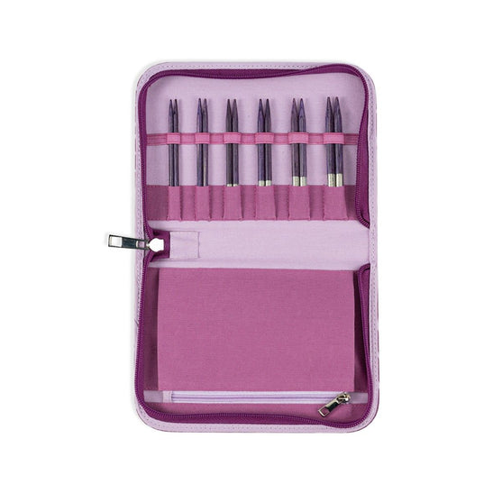 

Set d'aiguilles circulaires courtes interchangeables Betula Essential - Mulberry - Hobbii
8