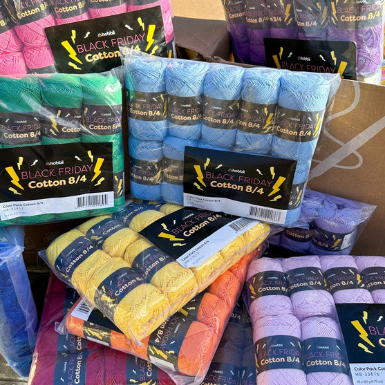 

Black Friday Cotton 8/4 Color Pack (Edition Limitée) - Hobbii
2