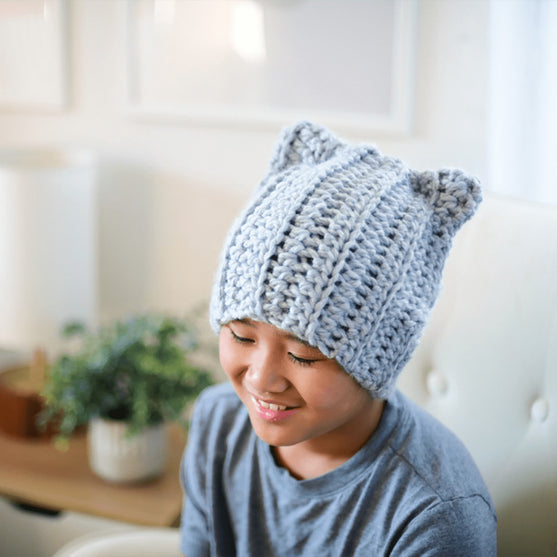 

Chunky Cat - Bonnet - Crochet
1