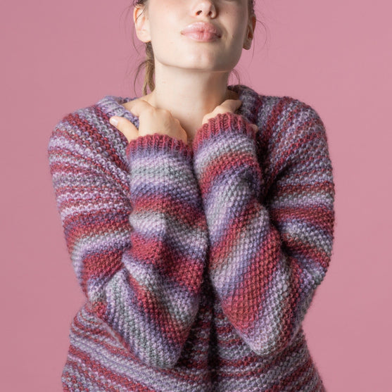 

Anette - Pull Print Point de riz
6