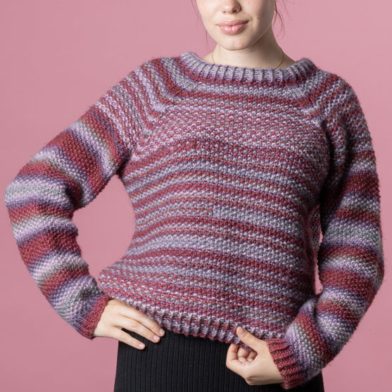

Anette - Pull Print Point de riz
7