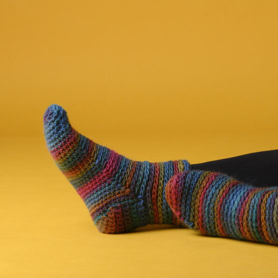 

Glomma - Chaussettes crochetées
4