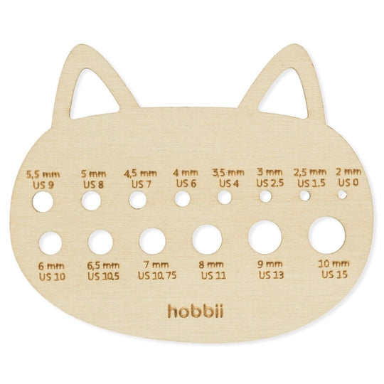 Jauge à aiguilles à tricoter - Chat - Hobbii