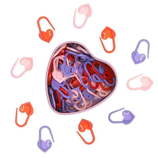 Boite de marqueurs de maille - Cœurs - Hobbii