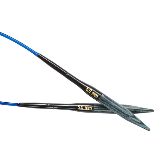 

Ensemble de aiguilles circulaires interchangeables extra courtes DENIM - KnitPro
6