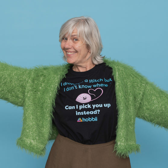 

Dropped A Stitch T-shirt - Yarniis (Edition limitée) - Hobbii
7