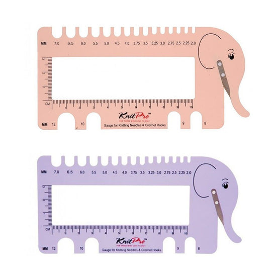 

Jauge pour aiguilles à tricoter et crochets - KnitPro
1