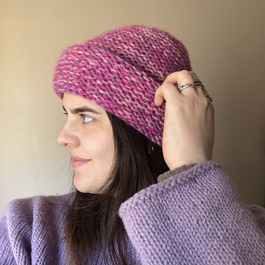Ultra Easy Garter Stitch Beanie - Bonnet