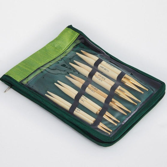 

Set d'aiguilles circulaires interchangeables Bamboo - Grandes tailles - KnitPro
5