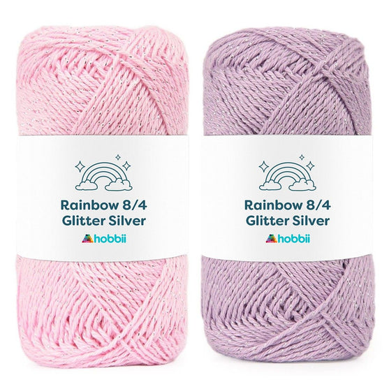 

Rainbow 8/4 Glitter Silver - Hobbii
1