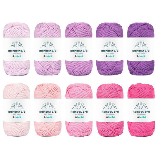 Rainbow Cotton 8/8 Color Pack - Hobbii