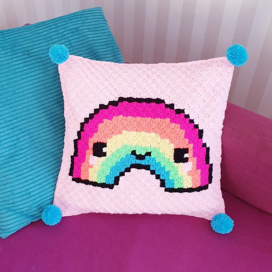 Kawaii Arc-en-ciel - Coussin