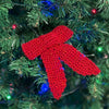 

Nœud de papillon crocheté - Décoration de Noël
5