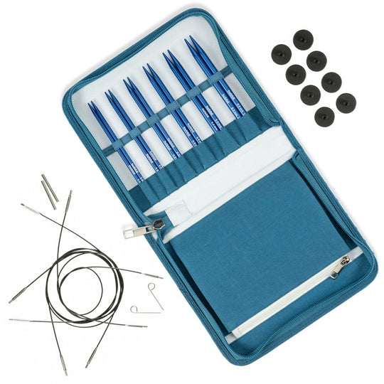 Set d'aiguilles circulaires interchangeables Stellar Essential - Sapphire - Hobbii