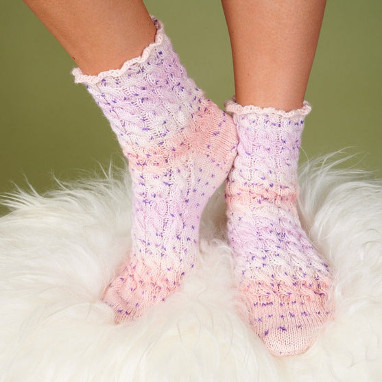 

Chaussettes avec Torsades
1