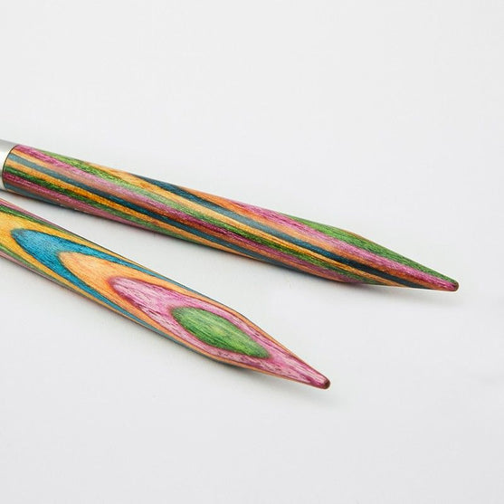 

Aiguilles circulaires interchangeables courtes en bouleau Symfonie - KnitPro
4