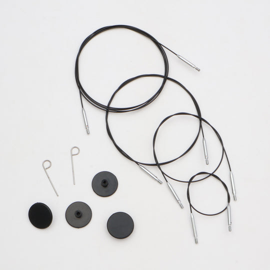Câble Swivel Thin &amp; Flex - Black - KnitPro