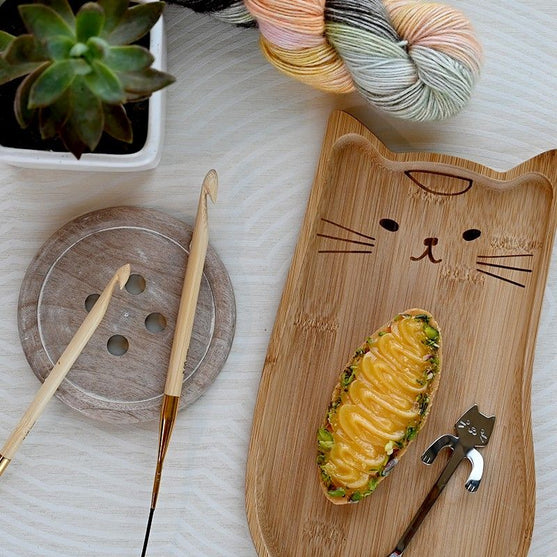 

Crochets tunisiens interchangeables Bamboo - KnitPro
5